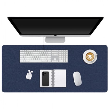 고급스러운 네이비 프리미엄 PVC 고무 마우스패드