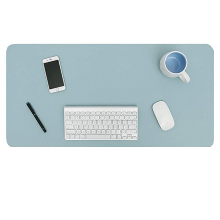 그린 컬러 논슬립 가죽 데스크 마우스패드