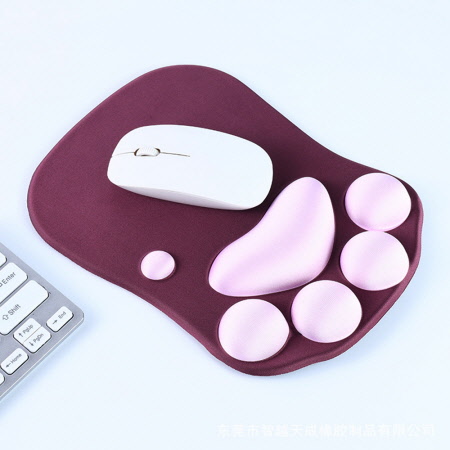 핑크 블루 귀여운 캐릭터 젤리 마우스패드