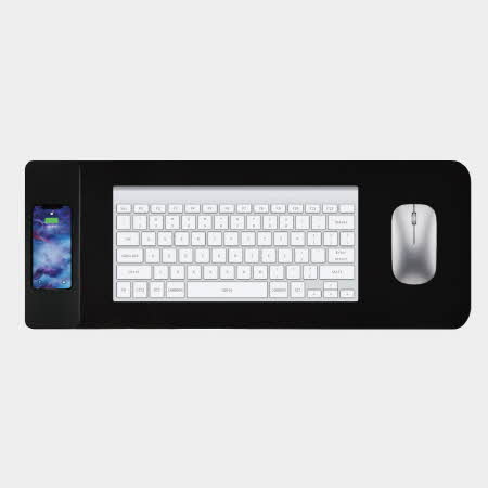 블랙 무선충전 15W 다기능 마우스패드인쇄 게이밍 오피스