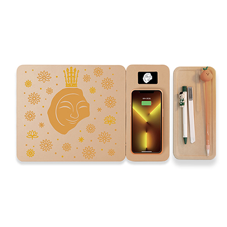 베이지 천연코르크 친환경 컴퓨터 마우스패드