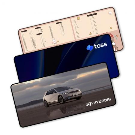 베이지 소프트 고무 게이밍 키보드 마우스패드