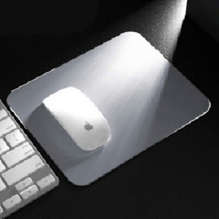 실버 논슬립 실리콘 심플 디자인 마우스패드