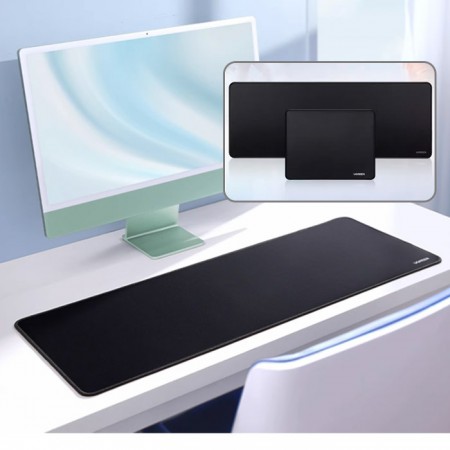 블랙 슬림형 게이밍 키보드 마우스패드 데스크매트