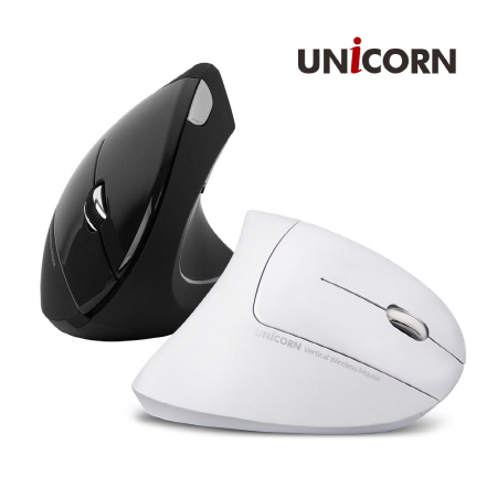 블랙 무선 인체공학 버티컬 세로형 마우스