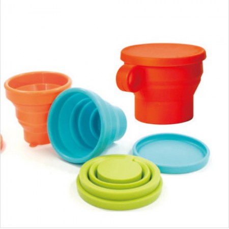 접이식 실리콘 다용도 휴대용 컵 세트