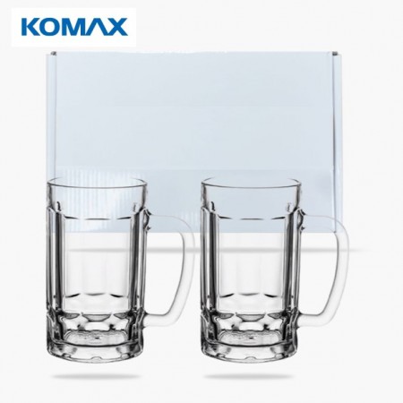 코맥스 하이볼잔 2P 430ml 유리 사무용 머그컵