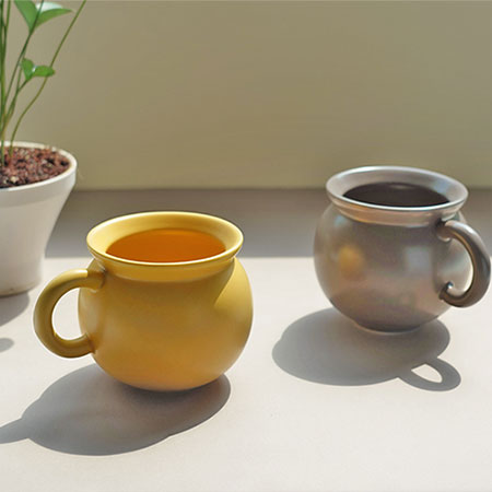 꽁단지머그 2color 도자기 손잡이 디자인 머그컵 꽁단지머그 2color 도자기 손잡이 디자인 머그컵