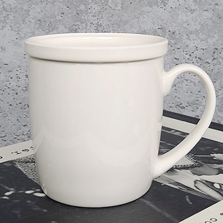 머그컵제작 국산 U자 백자 뚜껑 머그 머그컵제작 국산 U자 백자 뚜껑 머그