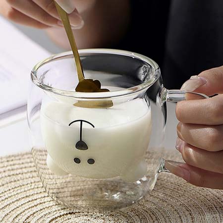 클래식 더블월 이중유리 컵 투명 머그컵