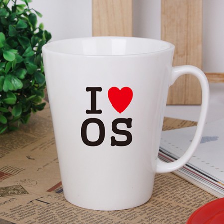 프리미엄 포토머그 프렌치 화이트 도자기 개인맞춤 머그컵