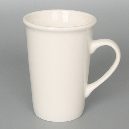 국산 모던롱 화이트 330ml 도자기 손잡이 머그컵 국산 모던롱 화이트 330ml 도자기 손잡이 머그컵