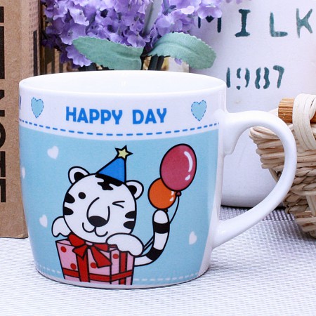 리빙화이트 도미 동물캐릭터 핸들 컵 리빙화이트 도미 동물캐릭터 핸들 컵