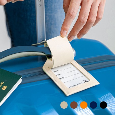 프리미엄 가죽 네임택 맞춤인쇄 휴대용 명찰