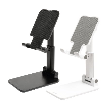 화이트 알루미늄 높이조절 무선충전 각도조절 핸드폰 거치대