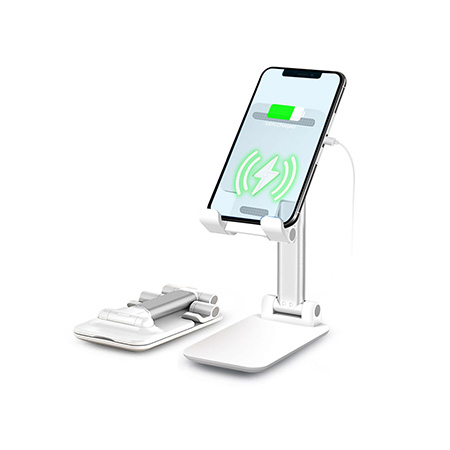 화이트 접이식 휴대용 스마트폰 스탠드