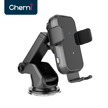 블랙 자동 원터치 차량용 무선충전 핸드폰 거치대 블랙 자동 원터치 차량용 무선충전 핸드폰 거치대