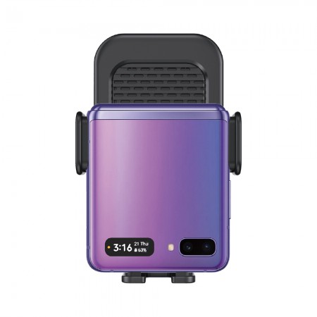 블랙 차량용 무선충전 휴대폰 거치대 스탠드