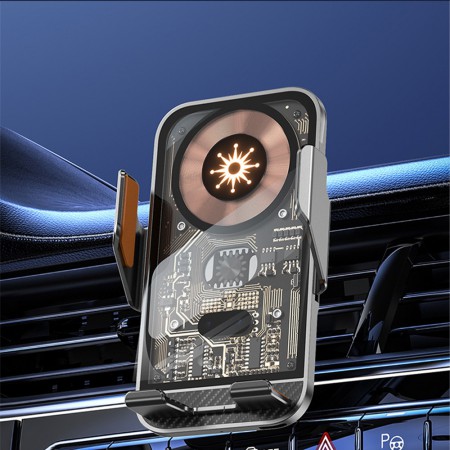 블랙 무선충전 마그네틱 차량용 핸드폰 거치대 블랙 무선충전 마그네틱 차량용 핸드폰 거치대