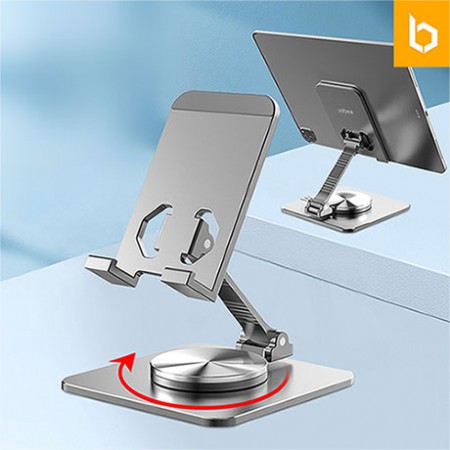 화이트 알루미늄 각도조절 무선충전 폰스탠드