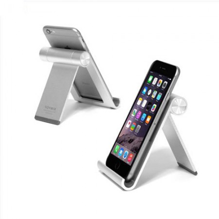 화이트 알루미늄 각도조절 휴대용 접이식 스마트폰거치대 화이트 알루미늄 각도조절 휴대용 접이식 스마트폰거치대