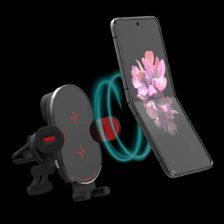 블랙 360도 회전 조절 가능형 스마트폰 거치대