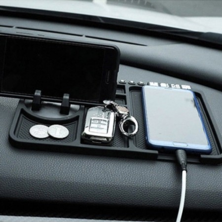 블랙 실리콘 무선충전 폰스탠드 거치대