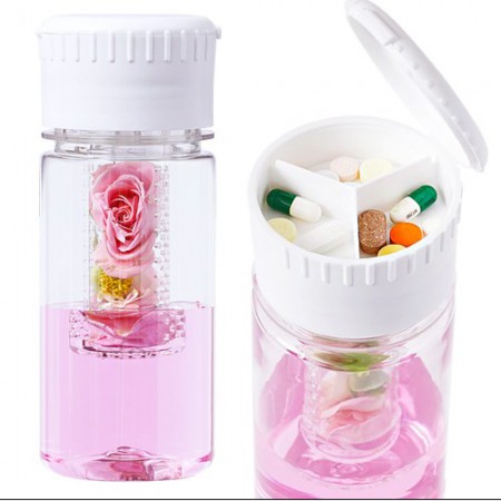 휴대용 미니 컬러풀 4칸 알약정리케이스