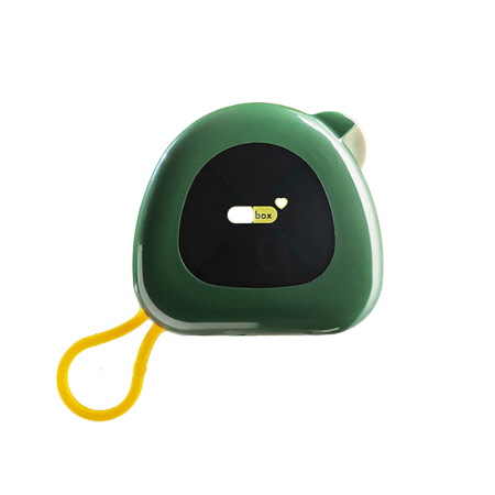 블랙 원형 휴대용 미니 7칸 요일별약통케이스 블랙 원형 휴대용 미니 7칸 요일별약통케이스