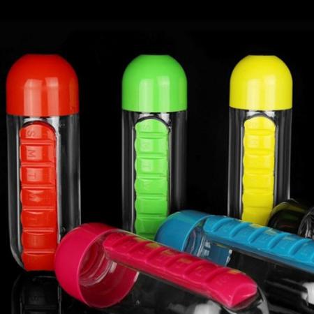 블루 그린 휴대용 플라스틱 캡형 미니 약통케이스