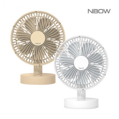 화이트 휴대용 충전식 USB 무선 핸디 선풍기