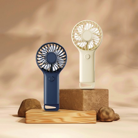 블루 화이트 컬러 초경량 휴대용 핸디형 선풍기