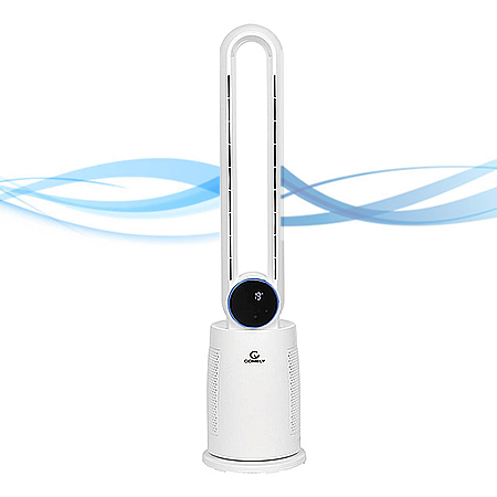 화이트 휴대용 무선 미니 원형 선풍기