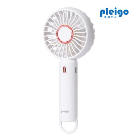화이트 휴대용 미니 USB 목걸이 선풍기