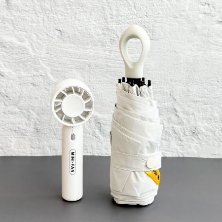 화이트 휴대용 충전식 무선 핸디 미니 선풍기