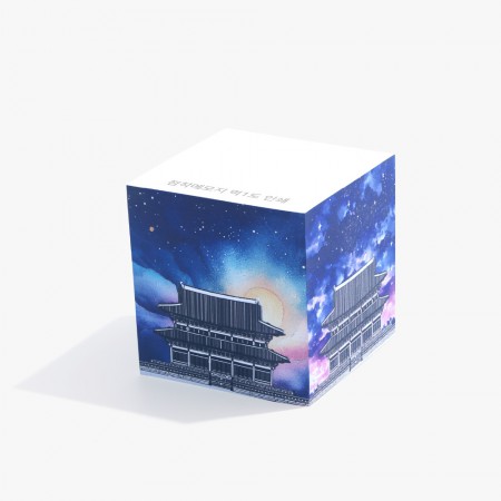 유성 정착메모지 축면컬러 80x80mm 800매