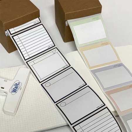 심플한 라벨 메모지 박스 세트 문구 용품 심플한 라벨 메모지 박스 세트 문구 용품