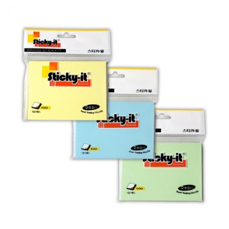 스티키 잇 포스트 잇 하늘색 녹색 노란색 빨간색 메모지 스티키 잇 포스트 잇 하늘색 녹색 노란색 빨간색 메모지
