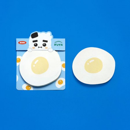우렁이 메모잇 접착 달걀 프라이 디자인 메모지