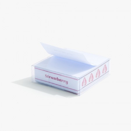 투명박스 치고자기 점착메모지 속판컬러 70x75mm 200매 투명박스 치고자기 점착메모지 속판컬러 70x75mm 200매