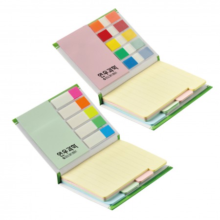 인덱스 포스트잇 2단 컬러 인덱스 플래그 점착메모