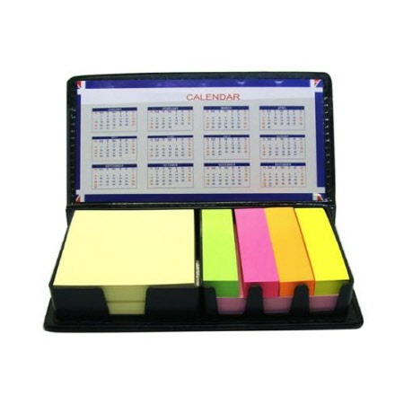 가죽케이스 점착메모지 직사각형 달력형 사무용품