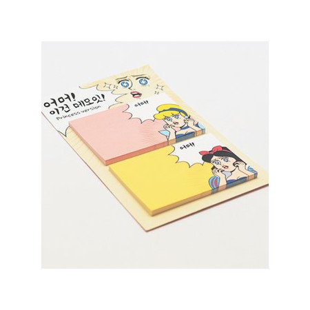 크레용신짱 캐릭터 컬러 투명 부착형 스티커 메모지