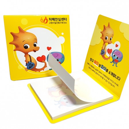 뽀로로 캐릭터 80×80 수건형 장메모지 뽀로로 캐릭터 80×80 수건형 장메모지