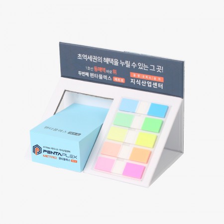 축면인쇄 슬로프 메모함 중 스티커메모지 사무용품 세트 축면인쇄 슬로프 메모함 중 스티커메모지 사무용품 세트