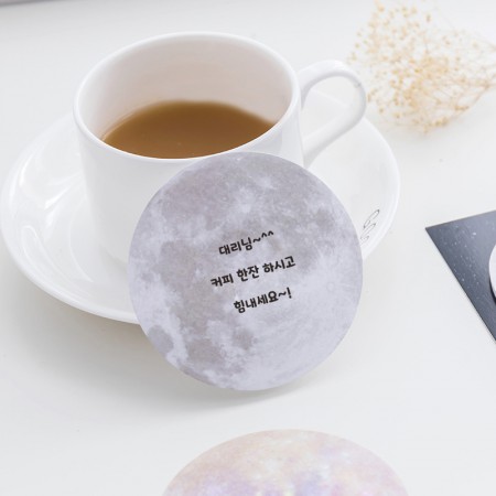 모상영 도트 디자인 원형 포스트잇 점착 메모지