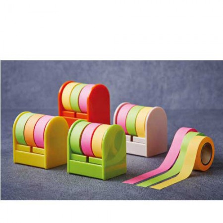 롤 포스트잇 컬러 프레임 점착 메모지 세트