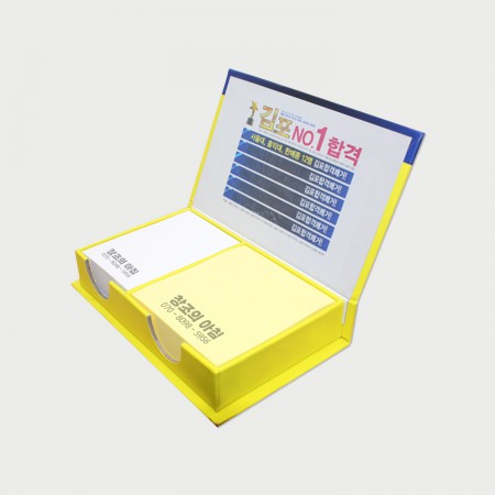 속면 하드 양장형 투포켓 메모지 홀더 속면 하드 양장형 투포켓 메모지 홀더
