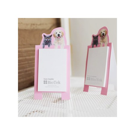 핑크 프레임 아크릴 포토 스탠딩 탁상 기념품 액자