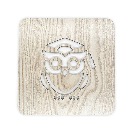 천연 원목 부엉이 디자인 주방용 사각 냄비받침 천연 원목 부엉이 디자인 주방용 사각 냄비받침